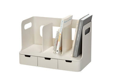Sysmax | Olio Book Rack | 3 Drawers | Beige