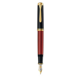 PELIKAN FOUNTAIN PEN M600 SOUVERAN - BLACK/RED (BROAD NIB)