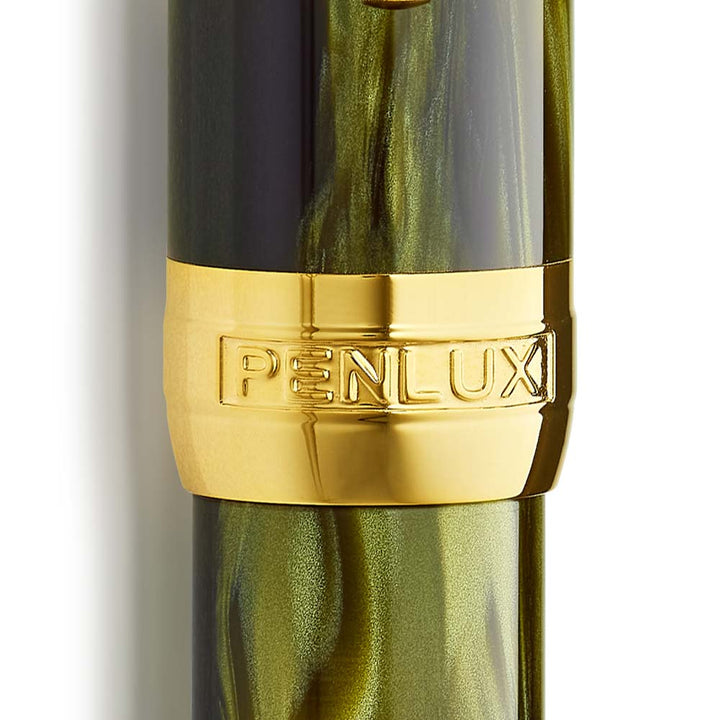 Penlux | Masterpiece Delgado | Fountain Pen | Moss Body | Green | Piston Filling