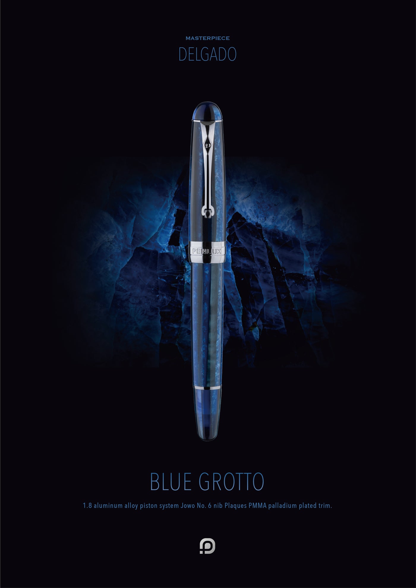 Penlux | Fountain Pen | Delgado | Blue Grotto