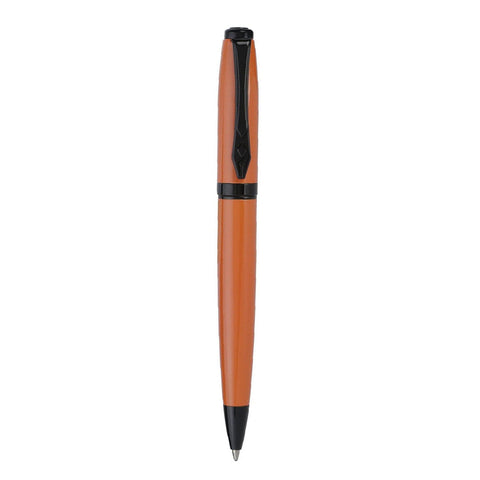 Platignum Studio Orange Ball Point Pen , Aluminium Body, Twist Mechanism.