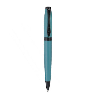 Platignum Studio Turquoise Ball Point Pen , Aluminium Body, Twist Mechanism.