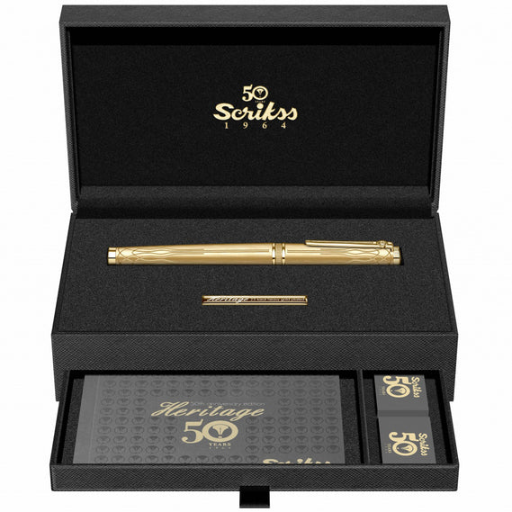 Scrikss | Heritage | Roller Pen | Gold-GT
