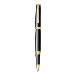 Scrikss Heritage 23k Gold Plated Rollerball Pen | Glossy Black