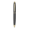 Scrikss Knight Matte Black Ball Point Pen Ball pen With Gold Trims, Twist Mechanism