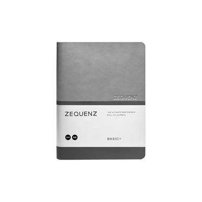 Zequenz Basic+ A6 Squared and Blank Notebook – Silver Grey