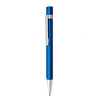 Staedtler Trx Ball Point Pen, Blue Anodised Aluminium Triangular Barrel, Metal Clip, Chrome Trim, Twist Mechanism, Black Refill, Made In Germany