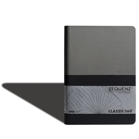 Zequenz | Basic Plus+ | A5 Grey - Black | Squared - Blank