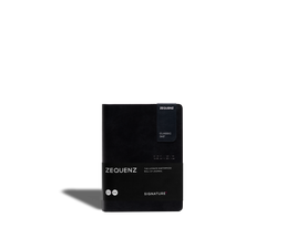 Zequenz Signature Classic A6 Blank Notebook - Black