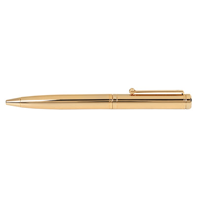 Arista | Ballpoint Pen | Full Gold | With Gold Table Clock With Pencil Mechanism