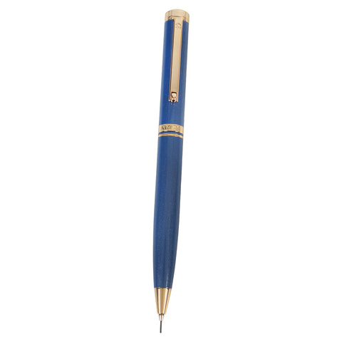 Arista | Ballpoint Pen | Sapphire Blue With Gold Trim | With Gold Table Clock