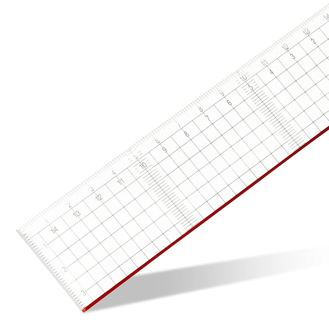 Aristo | Cutting Ruler Pexiglass | Red Cutting Edge | 50cm | Transparent