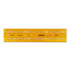 Aristo | Lettering Stencil | 5mm H-Profil | Orange Transparent Plastic