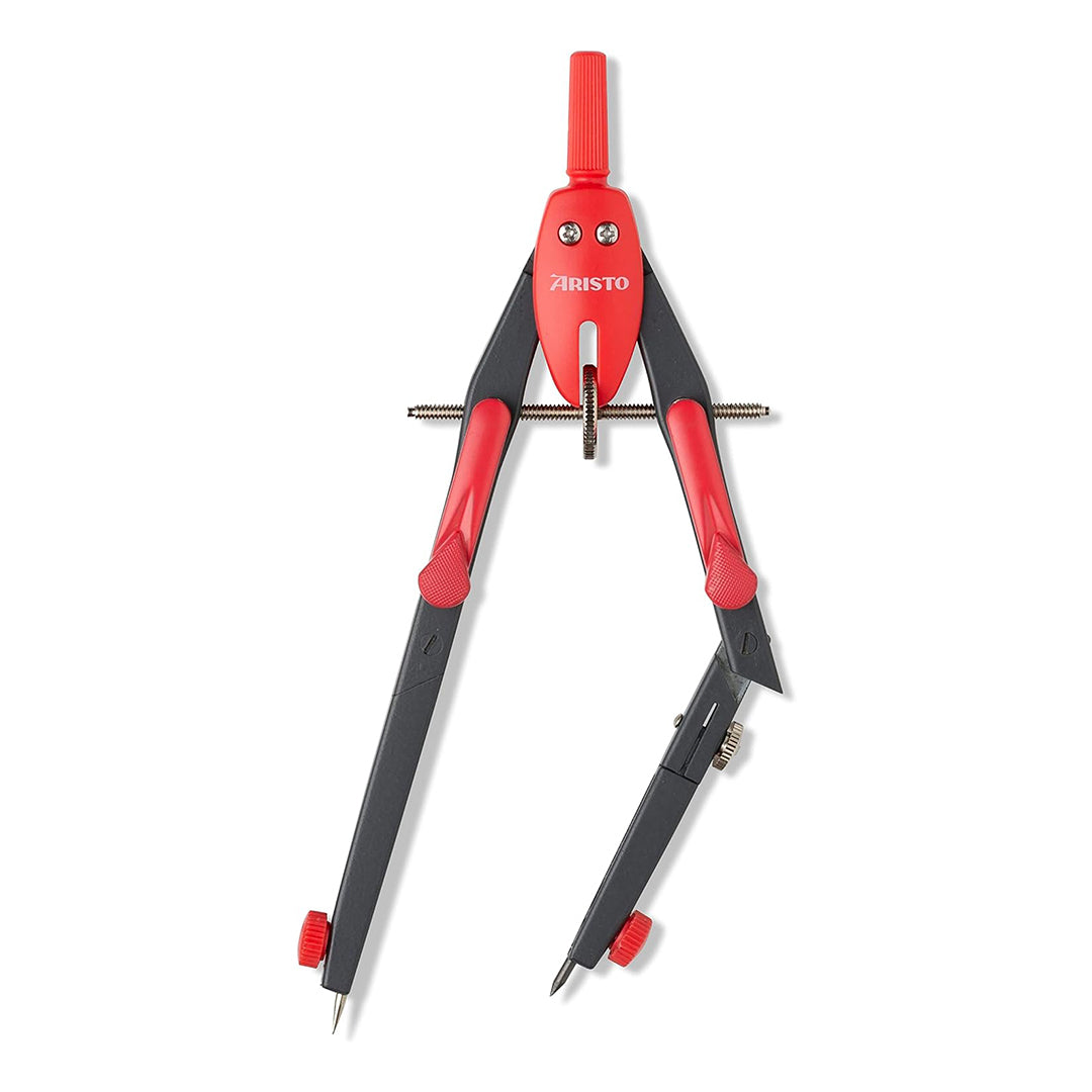 Aristo | Rapid Adjustment Compass | College BTS | Neon Red Colour