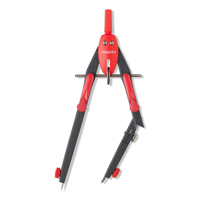 Aristo | Rapid Adjustment Compass | College BTS | Neon Red Colour