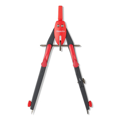 Aristo | Rapid Adjustment Compass | College BTS | Neon Red Colour