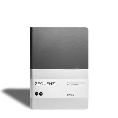 Zequenz | Basic Plus+ | A5 Grey White | Ruled - Blank