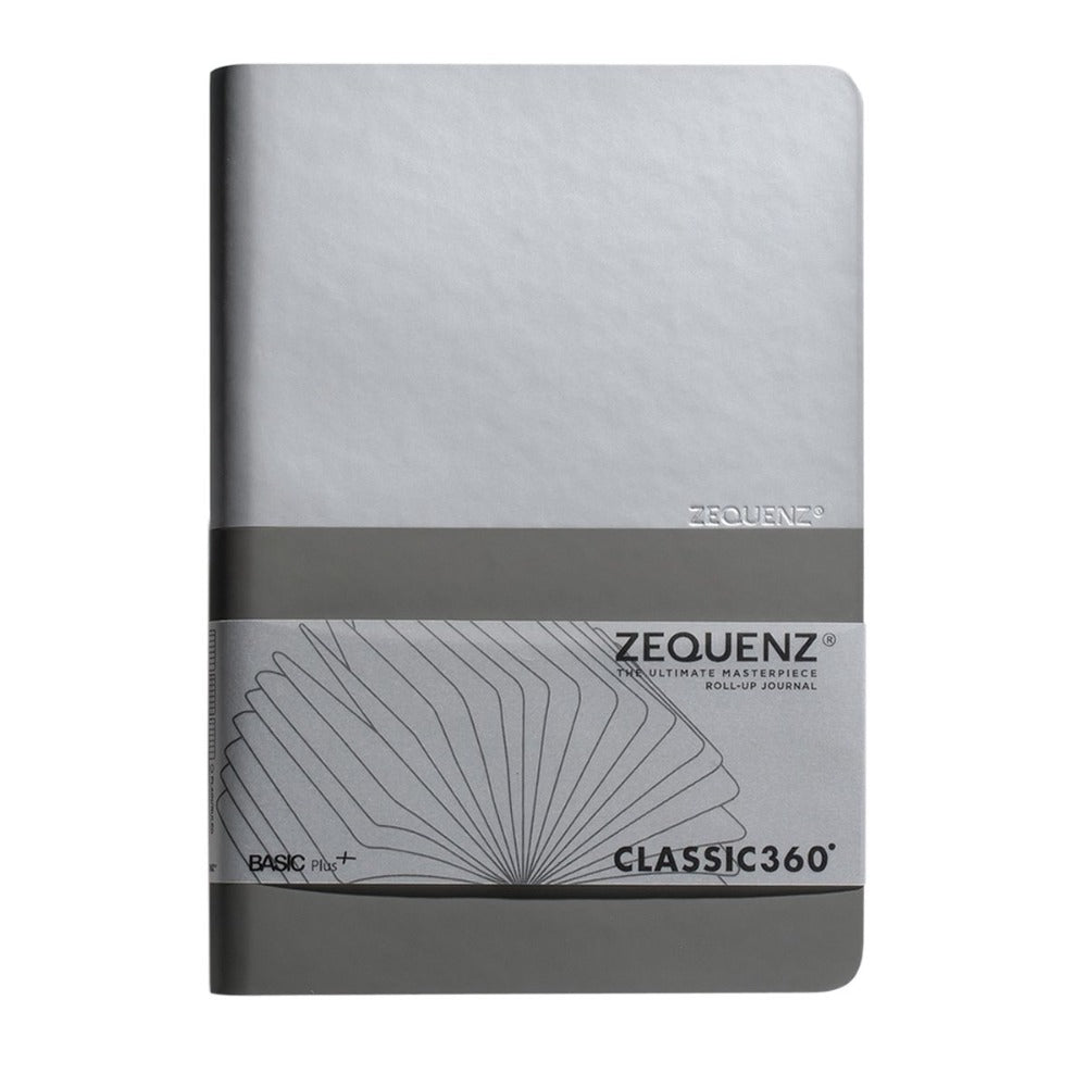 Zequenz | Basic Plus+ | A6 Silver Grey | Ruled - Blank - penpencilink