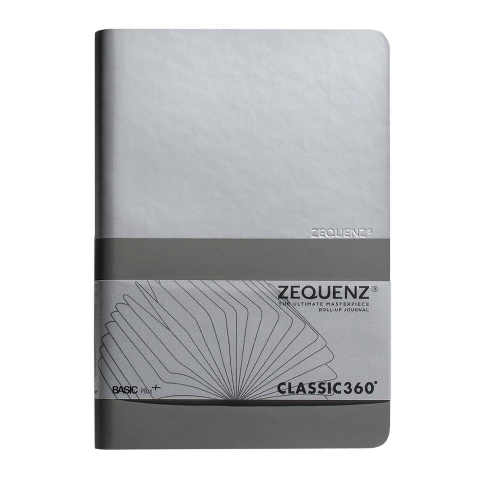 Zequenz | Basic Plus+ | A5 Silver Grey | Ruled - Blank