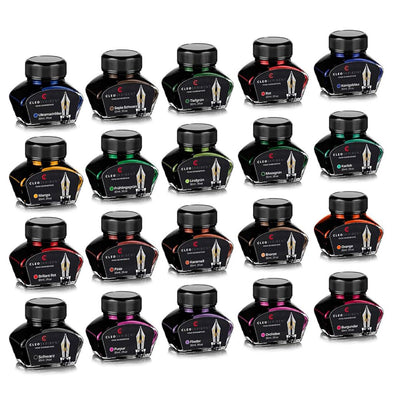 Cleo Skribent | Brillian Red Fountain Pen | Ink Bottle | 30 ml