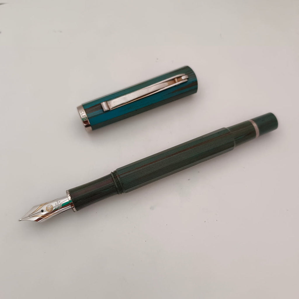 Cleo Skribent Fountain Pen Ebonite Green – penpencilink