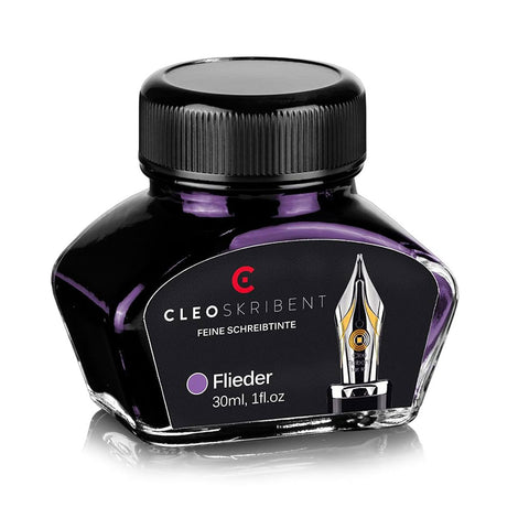 Cleo Skribent | Lilac Fountain Pen | Ink Bottle | 30 ml