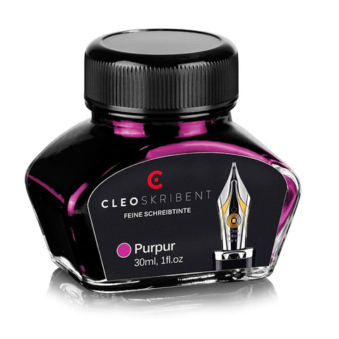 Cleo Skribent | Purple Fountain Pen | Ink Bottle | 30 ml