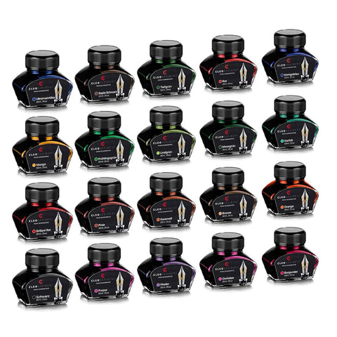 Cleo Skribent | Purple Fountain Pen | Ink Bottle | 30 ml