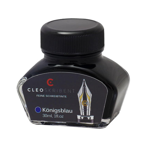 Cleo Skribent | Royal Blue Fountain Pen | Ink Bottle | 30 ml