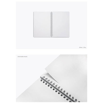 Colorverse | Nebula | Casual Series | Spiral Bound Notebook | Plain | Oil Green