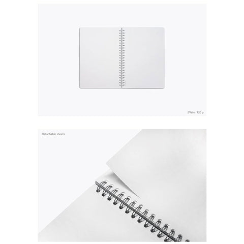 Colorverse | Nebula | Casual Series | Spiral Bound Notebook | Plain | Oil Green