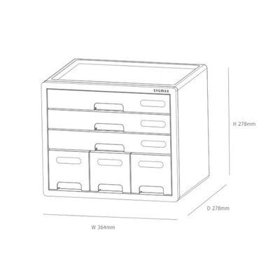 Sysmax | Combo File Cabinet | White