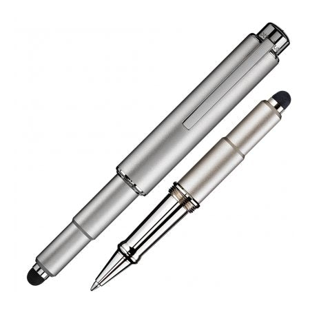 Otto Hutt Design 05 Ball Point Pen, Smooth Platinum Plated Barrel and Cap, Platinum Plated Trims, Material Brass.