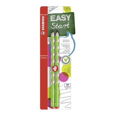 Stabilo | Easygraph Pencil | 2 Pack | Right Handed | HB Green