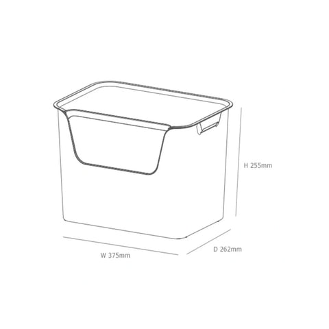 Litem | Living Box | Organizer Box L | 18 liters | Grey
