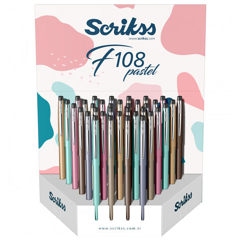 Scrikss | F108 Pastel | Ball Pen | Brown CT