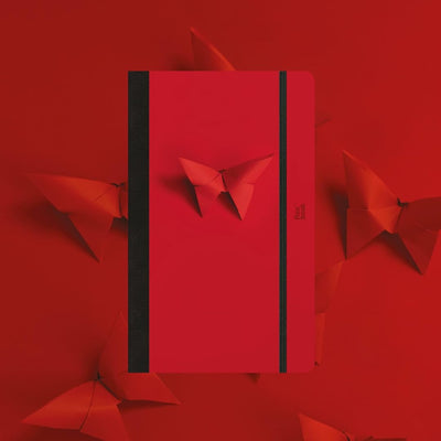 Flexbook | 60 Years Special Edition | Notebook Dotted Red | Medium | A5 | Elastic Band Closure