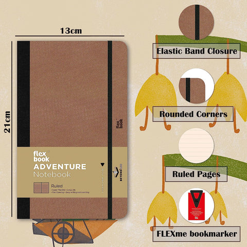 Flexbook | Adventure Series | Camel | Ruled | Medium