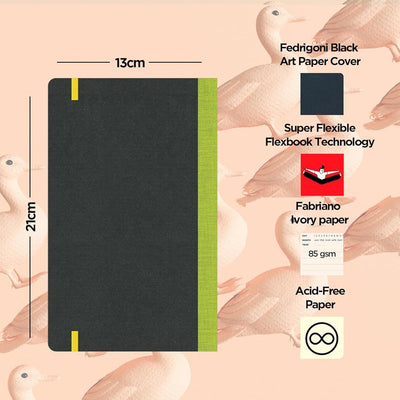 Flexbook | Flex Global | Open Date Light Green | A5 | Elastic Band Closure