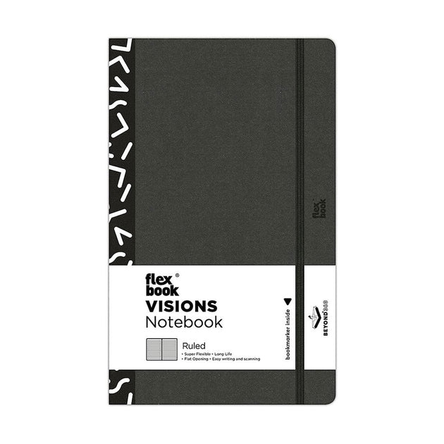 Flexbook Vision Series Medium A5 Pocket Ruled Notebook – Black
