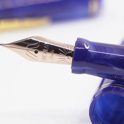 Gioia | Metis Fountain Pen | Blue Aesthatic Rose | Broad