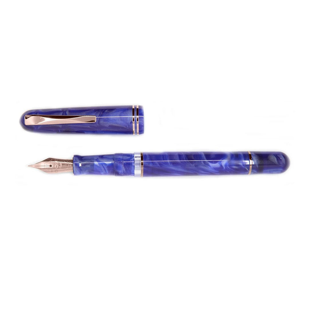 Gioia | Metis Fountain Pen | Blue Aesthatic Rose | Medium