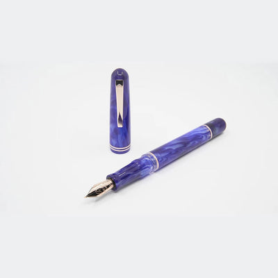 Gioia | Metis Fountain Pen | Blue Aesthatic Rose | Medium