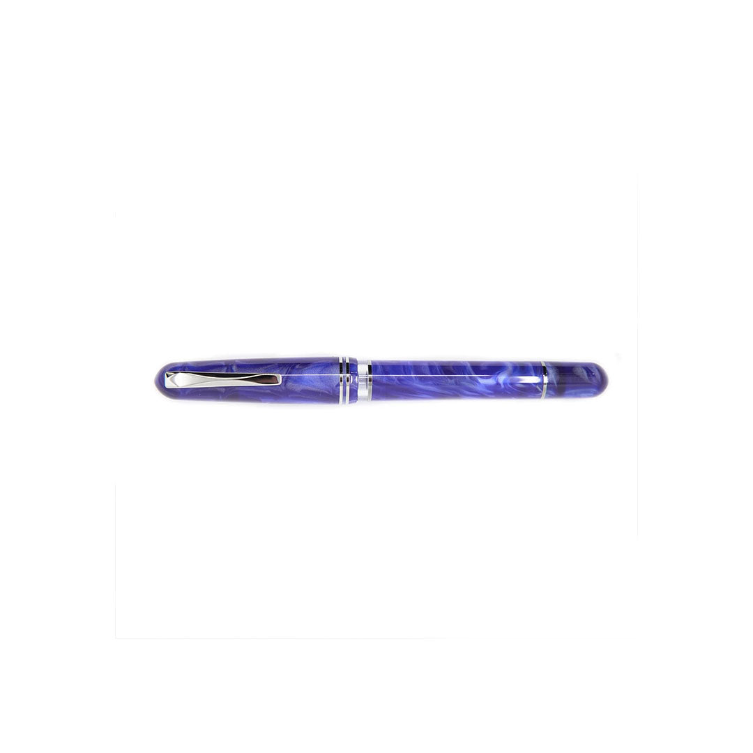 Gioia | Metis Fountain Pen | Blue Aesthetic Silver | Broad