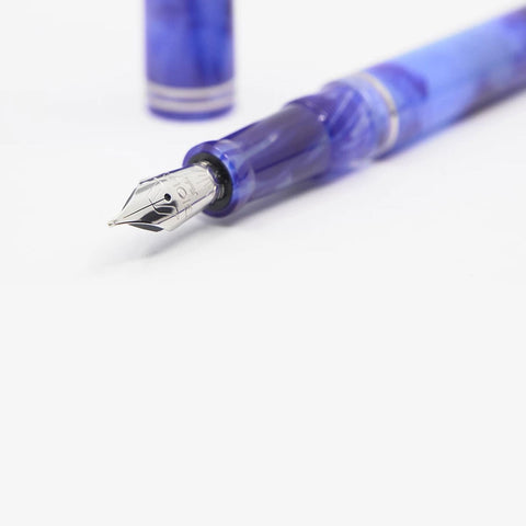 Gioia | Metis Fountain Pen | Blue Aesthatic Silver | Medium