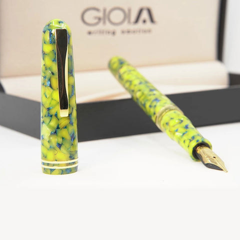 Gioia | Metis Fountain Pen | Colibri Gold | Stub Nib