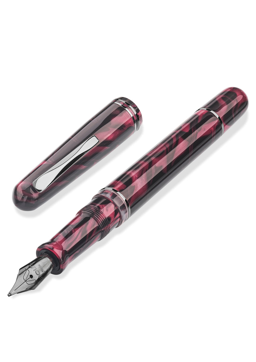 GIOIA | Metis Fountain Pen | Amaranto | Black