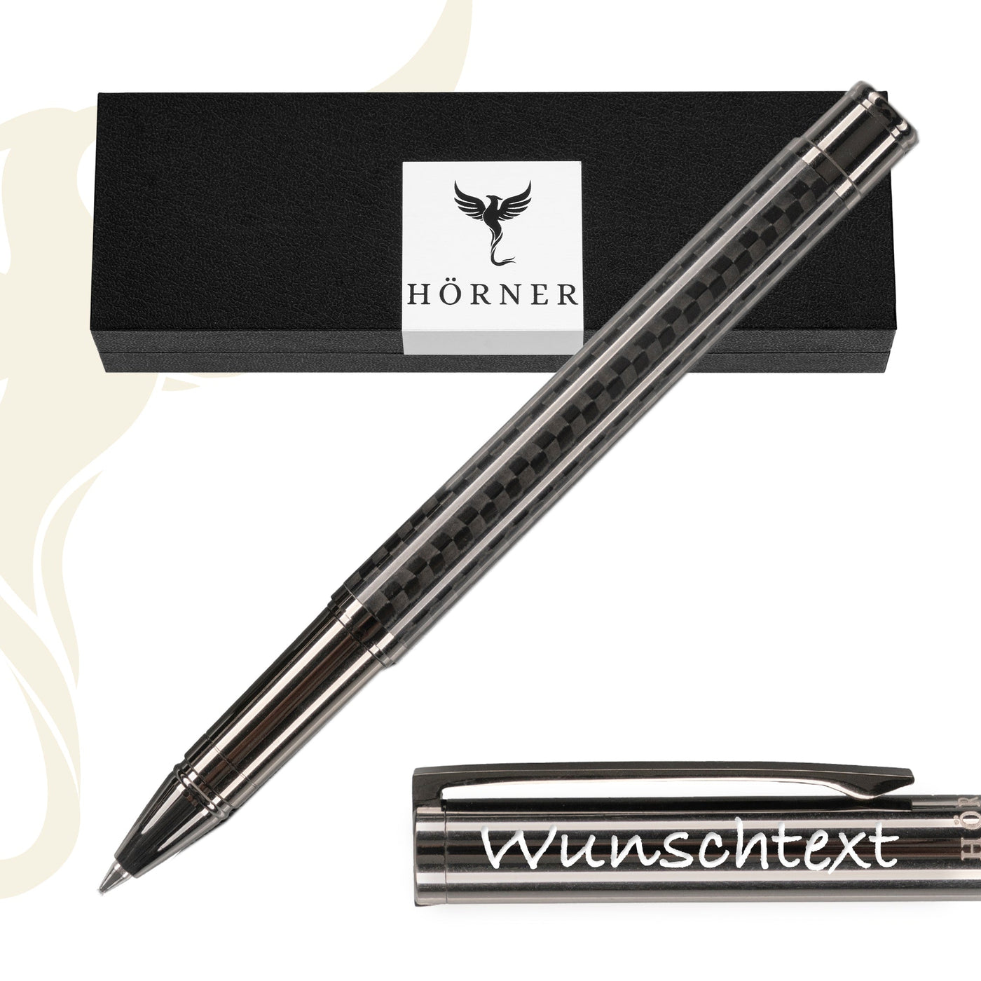 Horner | Carboneo | Rollerball Pen | Carbon Black - penpencilink