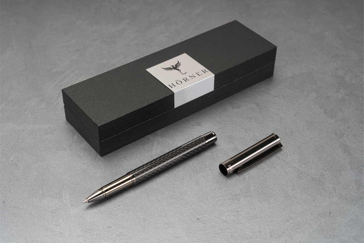 Horner | Carboneo | Rollerball Pen | Carbon Black - penpencilink