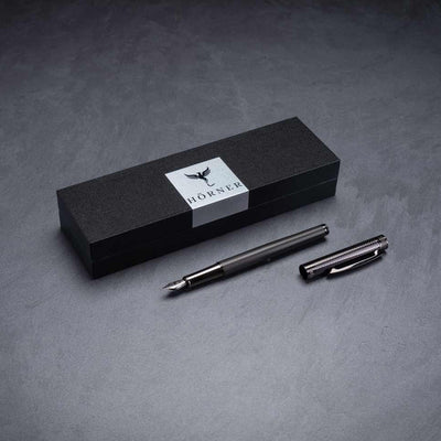 Horner | Fortress | Fountain Pen | Gunmetal - penpencilink